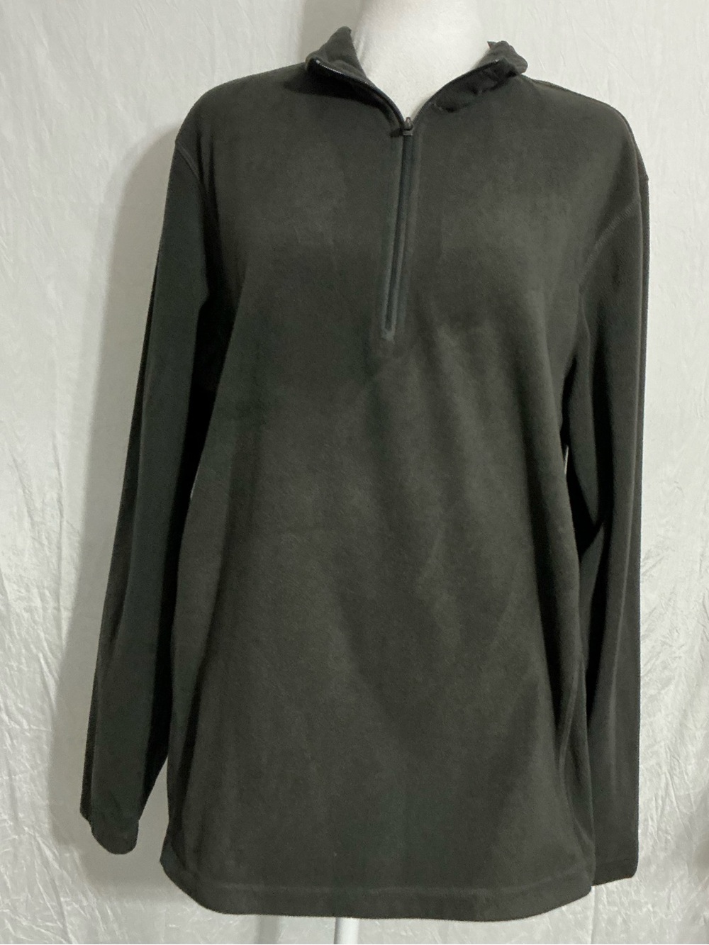Men's Gray Half-Zip Pullover